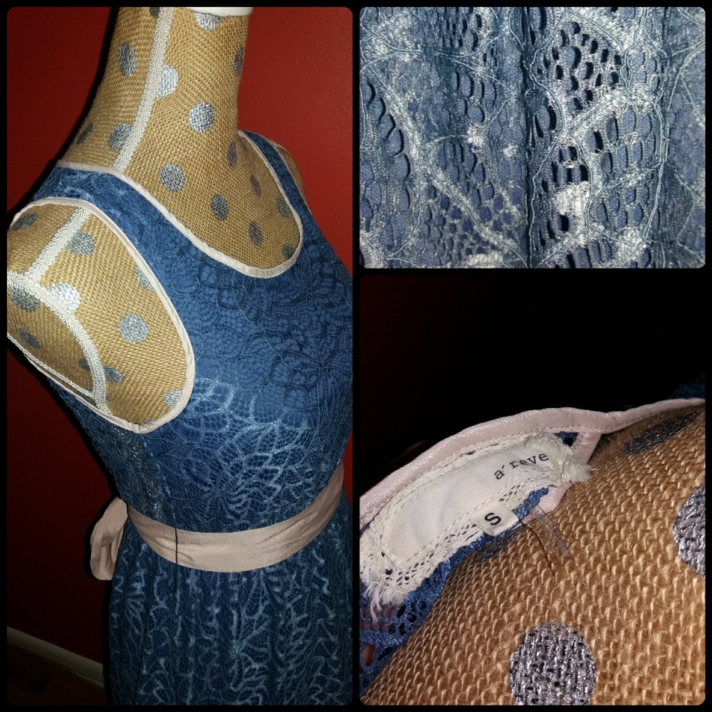 A'reve Lace Knee Length Dress - Picture 8 of 9